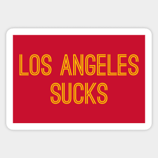 Los Angeles Sucks (Gold Text) Sticker